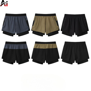 Pantalones Cortos de Compresión para Hombre, Personalizados al por Mayor, de Secado Rápido, Cintura Elástica, Transpirables, para Gimnasio, Fitness y Deportes - Product Image 3