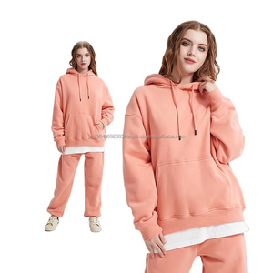 Sweat à capuche et pantalon surdimensionnés en détresse personnalisés Vintage Acid Washed Pullover sweatsuit fashion unisexe haute qualité gym suit - Product Image 2