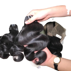 Cabello Taka de la Mejor Calidad, Cabello Remy Vietnamita de Bac Ninh, Super Double Drawn, Ondulado, con Cinta Adhesiva para Hacer Pelucas - Product Image 4