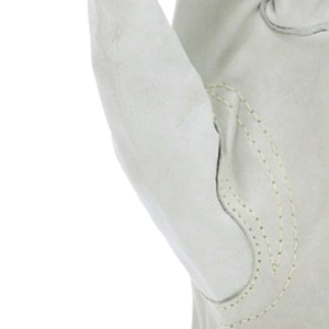 Gants de sécurité en cuir pleine fleur lisse antidérapants avec poignet élastique, gants de travail polyvalents - Product Image 2