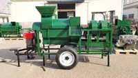 Décortiqueuse de céréales multifonctionnelle à haute efficacité, grande capacité pour maïs, riz, blé, soja, machine agricole pour ferme