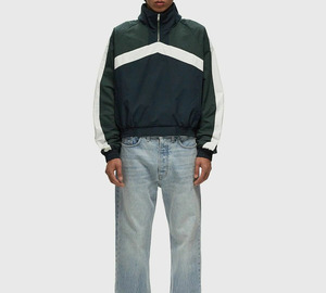 Veste de sport pour homme, coupe-vent, à blocs de couleur, avec fermeture éclair et col montant, en nylon, pour le printemps et les activités de plein air - Product Image 2