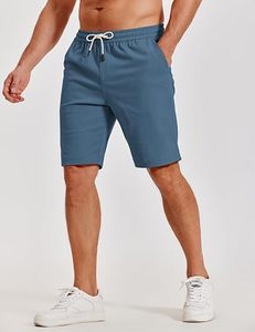 Men's Premium Woven Solid <b>Mid</b> Waist Moisture-Wicking Chino Shorts Casual Summer Wear Stretch Smart Custom Logo Front Button - Product Image 3