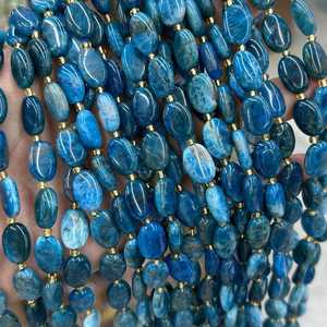 Natural Blue Apatite Cut Gemstone Beads Loose for Jewelry Making IGI Certified Rajasthan ZUBEDA GEMS <b>JEWELLRY</b> Wholesale Supplier - Product Image 2