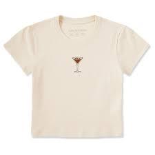 Camiseta de Algodón Oversize Personalizada con Bordado de Animales/Dibujos Animados para Despedida de Soltera, con la Frase 'Wifey Wants Spritz', para Fiesta Nupcial o Vacaciones, Estilo Casual - Product Image 2
