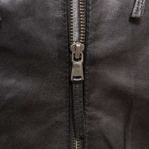 Chaqueta de Cuero Negra para Hombre en Oferta a Precio Económico / Nueva Chaqueta de Cuero con Cierre para Hombre, Última Llegada - Product Image 6