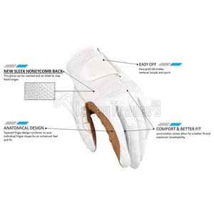 Breathable Lightweight Sheepskin Wholesale Golf <b>Gloves</b> Top Selling Cheap Price Latest Design Golf <b>Gloves</b> - Product Image 2
