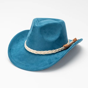 European and American Suede Cowboy <b>Hat</b> Bull Head Accessories National Style Retro Felt Jazz <b>Hats</b> <b>Western</b> Cowboy <b>Hat</b> - Product Image 4