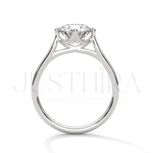 Most Selling <b>Solitaire</b> Round Cut Diamond <b>Ring</b> for Everyday Wear Office Use and Elegant Styling Available for Competitive Price - Product Image 4