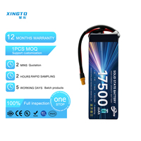 Batterie au lithium semi-solide XINGTO, 5S 17500 mAh 17,5 Ah, ultra haute densité énergétique 460 Wh/kg, pour drones et UAV, vente en gros directe usine