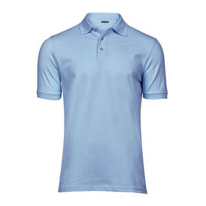 เสื้อโปโลผู้ชายสีเทา แขนสั้น ผ้าถักลำลอง แบบยูนิฟอร์ม ผ้าฝ้าย 100% พิมพ์ลายดิจิตอล ป้องกันรอยยับ ทรงปกติ น้ำหนัก 220 กรัม - Product Image 5