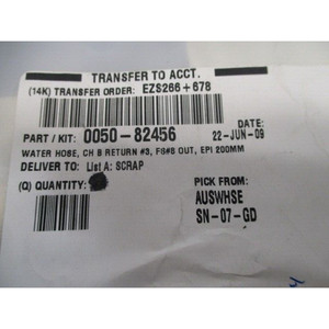 Manguera de agua AMAT 0050-82456, retorno CH B # 3, FS # 8 - Equipo y Piezas de Semiconductores de Confianza de Marca Global en el Domicilio - Product Image 5
