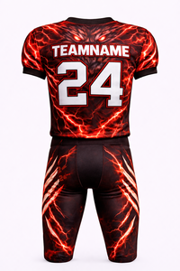 Camiseta Roja de Entrenamiento de Fútbol Americano para Hombre, Uniforme Deportivo Transpirable de Secado Rápido, Sublimación, Último Diseño - Product Image 2