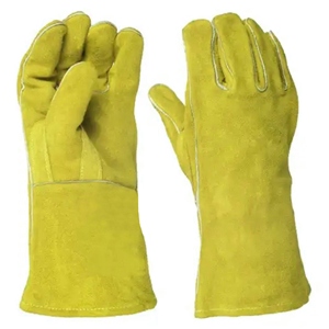 Premium Quality Cowhide Leather Welding Gloves Comfortable Split <b>Cow</b> Leather Protection Reinforced Safety Gloves for Working - Product Image 3