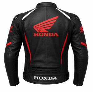 Blouson de course unisexe Zonda en cuir de vachette véritable imprimé, style piste, équipement de moto, logo personnalisé, sur mesure, niveau CE - Product Image 2