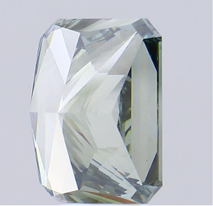 Diamant de laboratoire certifié IGI 7,72 CT, taille Radiant, couleur Vert Profond Fantaisie, clarté VVS2, CVD LG 604381634, ROYAL GEMS, Bijoux - Product Image 2
