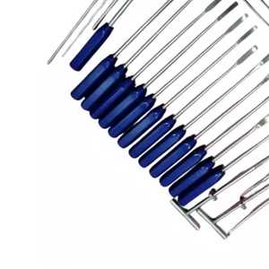 Juego de Instrumentos para Extracción de Cemento, 22 Piezas, Titanio Azul, Ortopédico - Product Image 6
