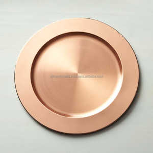Smooth Polished Copper <b>Round</b> <b>Tray</b> – Seamless Minimalist Serving & Display Plates for Modern Luxury Interiors - Product Image 2