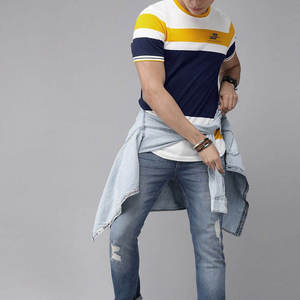 T-shirt basique pour homme avec logo personnalisé, léger, à manches courtes, idéal pour l'été, best-seller - Product Image 3