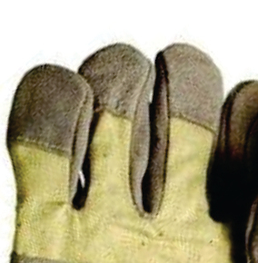 Holy Signs Leather Safety <b>Gloves</b> Double Palm Reinforced Cuff Breathable Flexible Anti-Cut Anti-Slip <b>Latex</b>-Free <b>Gloves</b> - Product Image 5