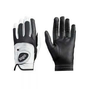 Gants de golf en cuir PU personnalisés avec logo, durables, ajustement extensible avec fermeture auto-agrippante, pour unisexe - Product Image 3