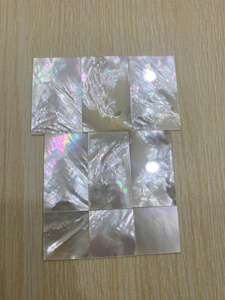 White Nacre MOP Slabs for Mosaic Tiles Shell Blanks Natural Mother of Pearl Shell <b>Slices</b> Instrument <b>Wood</b> Inlay - Product Image 6