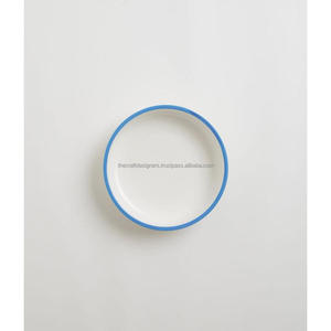 Plato Redondo Blanco Esmalte Cargador Plato Comida Seguro Alta Calidad Servir Plato Metálico Metal Compartir Y Dips Platos Restaurantes Café - Product Image 3