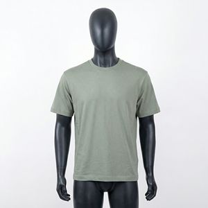 Camiseta Extra Grande de Algodón Grueso de Alta Calidad con Cuello Redondo para Hombre, Opciones de Diseño Personalizado con Serigrafía y Bordado - Product Image 1