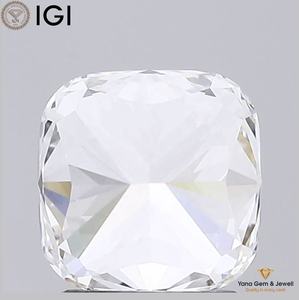 เพชรทรงคุชชั่น CVD ผลิตในห้องปฏิบัติการ สี E ความสะอาด VVS2 น้ำหนัก 2.00 กะรัต พร้อมใบรับรอง IGI สำหรับแหวนประดับตกแต่ง - Product Image 4
