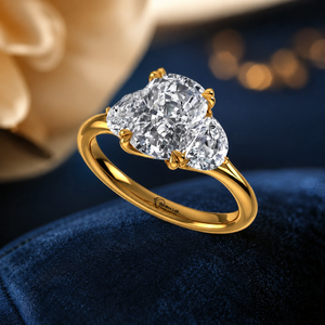 Top <b>Cushion</b> Cut Lab Grown Diamond <b>Ring</b> 925 Silver 9kt, 14kt, 18kt Gold Diamond <b>Rings</b> for Women's Engagement <b>Ring</b> - Product Image 1