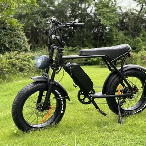 20 인치 ouxi v8 48V 배터리 전원 전자 자전거 지방 타이어 250 500 750W 전기 자전거 오토바이 전기 카페 레이서 하이브리드 자전거