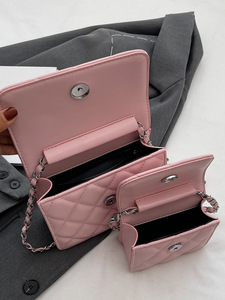 2026 Hot Sale Women’s Fashion Leather Bag Solid Color Long Chain Mini Crossbody Waterproof Lightweight <b>Small</b> Square Bag - Product Image 6