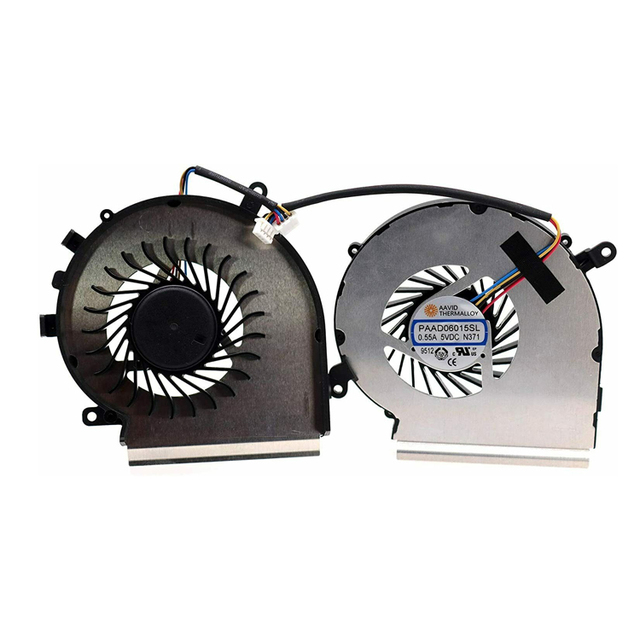 HK-HHT Laptop CPU GPU Cooling Fan for MSI GE62 GL62 GE72 GL72 GP62 GP72 PE60 PE70 3-Pin