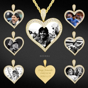 Pendentif Cœur Personnalisé avec Photo, Pendentif Cœur Photo Personnalisé, Pendentif Souvenir Photo Personnalisé, Moissanite Argent 925 - Product Image 5