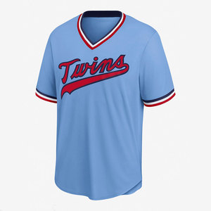 Lightweight Mesh Fabric Breathable Baseball Jersey Retro Inspired Pinstripe Look Stylish Baseball Jersey - Product Image 1