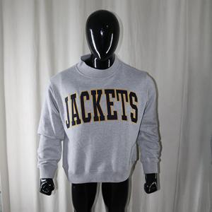 Sudaderas con cuello simulado de 450 GSM, personalizables con nombre, bordado aplicado, corte holgado, 100% algodón, felpa francesa. - Product Image 2