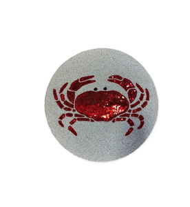 Sous-verre décoratif fait main avec broderie de perles de rocaille, logo personnalisé, sous-verre perlé avec broderie de perles de rocaille colorées - Product Image 1