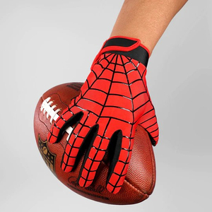 Customized Silicone American Football Gloves with Stretch <b>Sticky</b> Feature Wear-resistant for Adult Professional Use OEM Service - Product Image 3