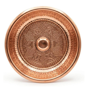 Cuenco de cobre turco para baño, cuenco decorativo artesanal para pies - Product Image 4