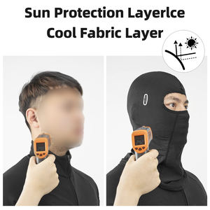 Masque facial balaclava personnalisable à séchage rapide pour l'été, léger, respirant, avec 2 trous pour lunettes, coupe-vent, pour moto et sports - Product Image 5