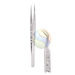 Pinzas de Precisión Premium, Pinza de Acero Inoxidable para Pestañas, Herramienta para Joyería con Logotipo Personalizado - Product Image 3