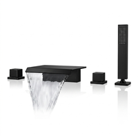 Robinet de baignoire en laiton massif de haute qualité, mitigeur eau chaude/froide, fixation murale durable pour salle de bain