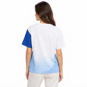 เสื้อยืดผู้หญิงผ้าฝ้ายเนื้อนุ่ม สวมใส่สบาย ระบายอากาศได้ดี ดีไซน์ลำลอง สำหรับแฟชั่นประจำวันและขายส่ง - Product Image 5