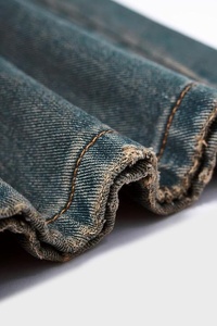 Plus Size Men's Stonewashed Wide Leg Jeans Mid Waist Loose Fit Casual <b>Denim</b> Pants 100% Cotton Woven <b>Material</b> - Product Image 3