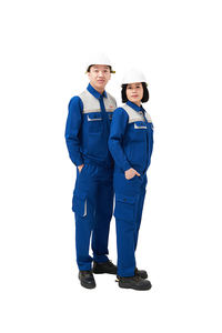 Ropa de trabajo de alta calidad uniforme hombres y mujeres azul seguridad y chaleco de FMF Vietnam fabricante verificado ropa servicio ODM/OEM - Product Image 3