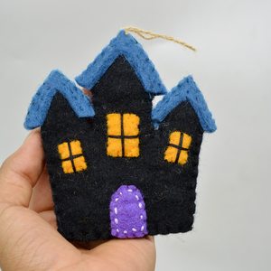 Adornos de Fieltro de Lana Ecológicos al por Mayor para Halloween, Casitas Miniatura Hechas a Mano, Decoración para Fiestas y Festivales - Product Image 2