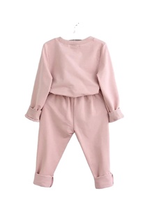 Ensemble de pantalons décontractés sweatshirt imprimé personnalisé pour filles, 2 pièces, écoresponsable, à manches longues, pour bambins, vêtements de printemps et d'automne quotidiens - Product Image 2