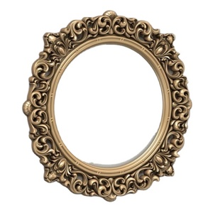 Sujetadores con marco de Metal Blossom de diseñador, espejo de pared con acabado antiguo para decoración de sala de estar y dormitorio, suministros hechos a mano - Product Image 1