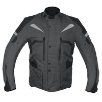Veste de moto unisexe imperméable en Cordura, manches longues, col montant, rembourrage protecteur, respirante, textile, fermeture éclair, personnalisable