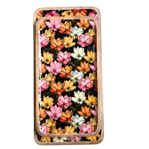 Luxury <b>Wood</b> <b>Tray</b> Food Serving Vegetable Storage <b>Tray</b> For Home Hotel Use Tableware <b>Decor</b> & Makeup Jewelry Organizer <b>Tray</b> - Product Image 3
